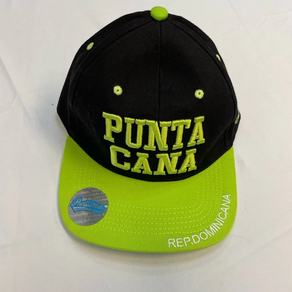 Punta Cana hat lime black SnapBack HATS‎